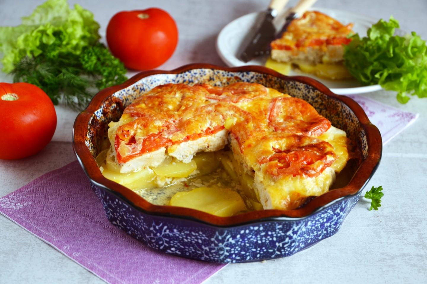 куриное филе с луком и картошкой в духовке при панкреатите